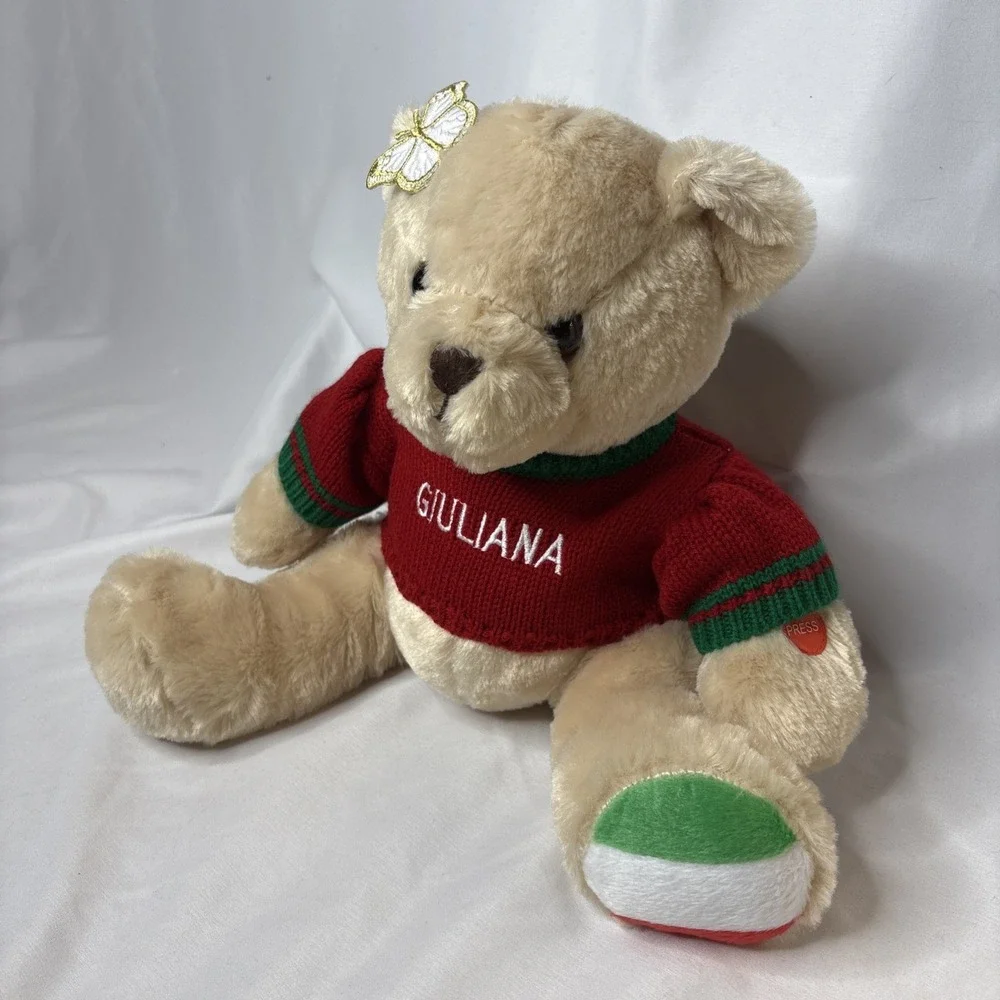 Giovanni & Giuliana Italian Speaking Singing Plush‎ Bears 11